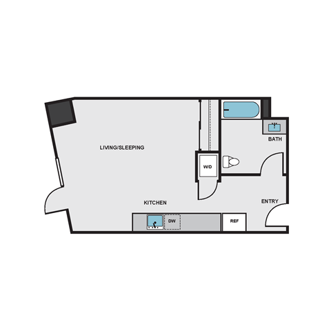S4E Floor Plan at Eleanor H16 Apartments